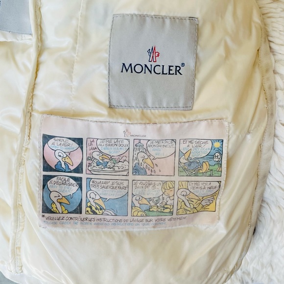 Moncler Armco Giubbotto Down Puffer Jacket / Vest Convertible Ivory Size 4 - Picture 6 of 13